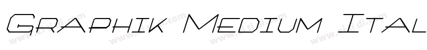 Graphik Medium Itali字体转换